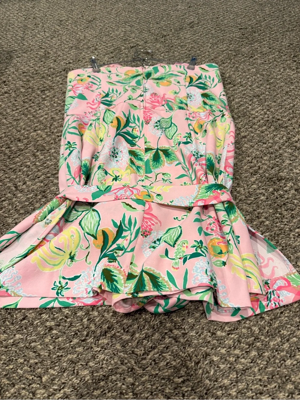Lilly Pulitzer Strapless Pink Floral Sweetheart Dress - Picture 5 of 6